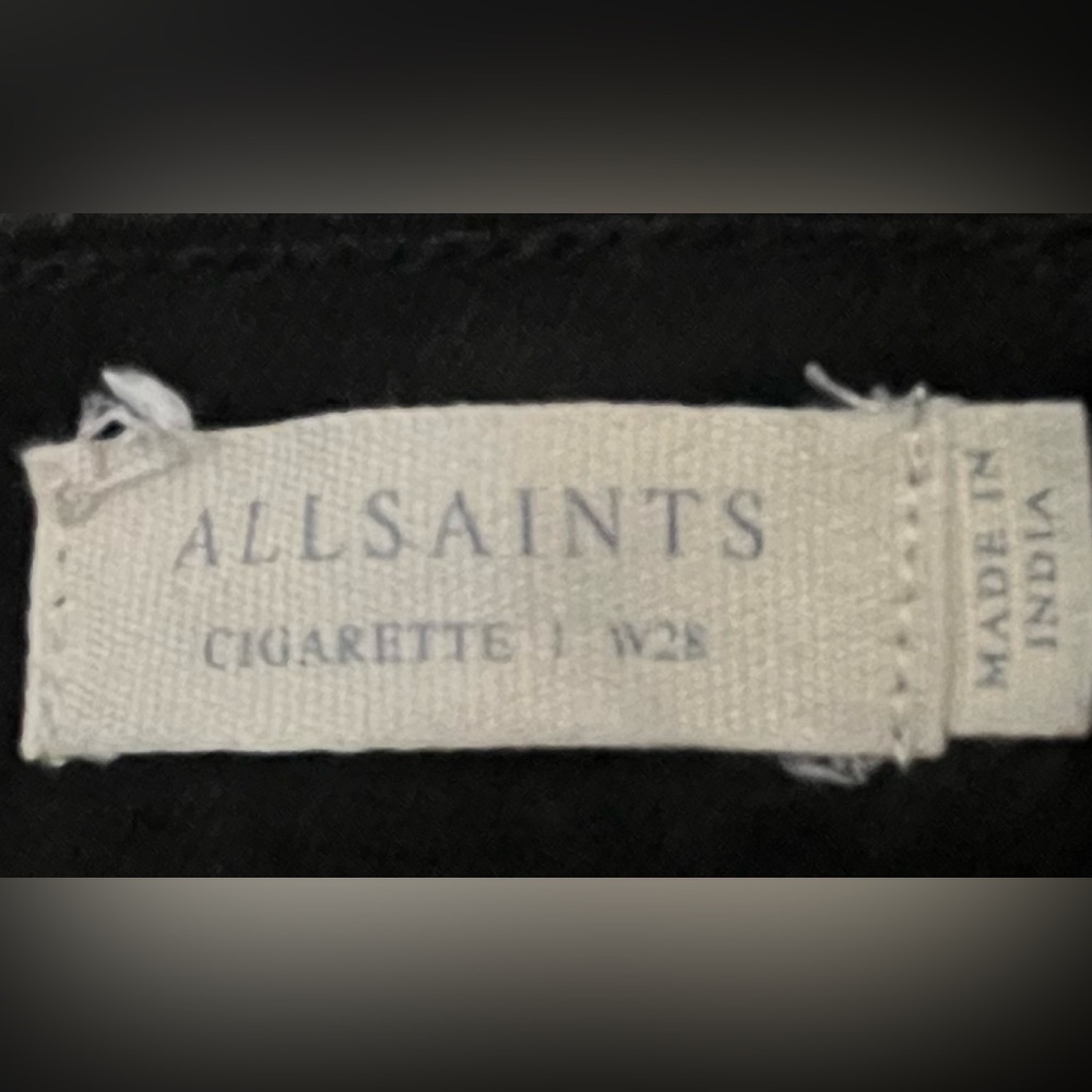 All Saints Black Cigarette Jeans - Picture 3 of 4